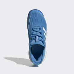 Ολοκαίνουργιο ✨ Τένις Adidas Adizero Club K PULBLU/FTWWHT/GLOBLU 🧨 -Παιδικά Παπούτσια Εκπτώσεις adidas adizero club k 8