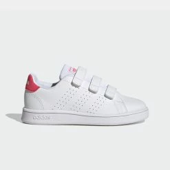 Τοπ 10 😍 Casual | Lifestyle 👟 Sneakers Adidas Performance Advantage Court Lifestyle Παιδικά Παπούτσια FTWWHT/REAPNK/CBLACK 🔥