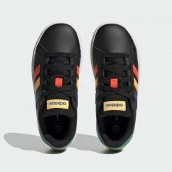 Εκπτωση 💯 Casual | Lifestyle 👟 Sneakers Adidas Grand Court Lifestyle Tennis Lace-Up 👟 Shoes Core Black / Lucid Blue / Court Green 🌟 -Παιδικά Παπούτσια Εκπτώσεις adidas grand court lifestyle tennis lace up shoes 2