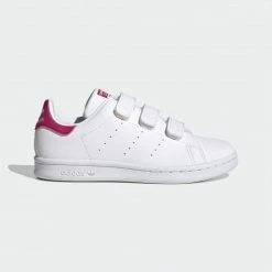 Το φθηνότερο ❤️ Casual | Lifestyle 👟 Sneakers Adidas Originals Stan Smith Παιδικά Παπούτσια FTWWHT/FTWWHT/BOPINK 👏