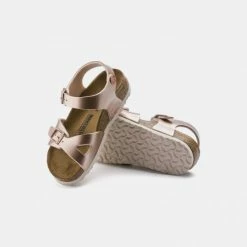 Flash Sale 😍 Σανδάλια | Πέδιλα Birkenstock Rio Παιδικά Σανδάλια ELECTRIC METALLIC COPPER 😀 -Παιδικά Παπούτσια Εκπτώσεις birkenstock bs classic rio kids bf electric metall 4