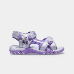 Flash Sale 🥰 Σανδάλια | Πέδιλα Champion 🩴 Sandal Devon Παιδικά Σανδάλια SIL/LILAC ❤️