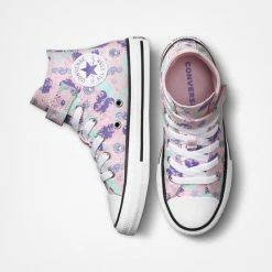 Ολοκαίνουργιο 👍 Μποτάκια Converse Chuck Taylor All Star Easy-On Seahorses Παιδικά Μποτάκια PINK FOAM/WILD LILAC/LIGHT DEW 👏 -Παιδικά Παπούτσια Εκπτώσεις converse chuck taylor all star 1v seahorse print 4
