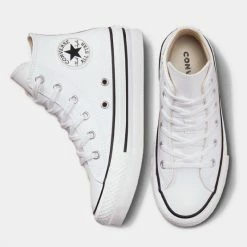 Αγορά 🤩 Μποτάκια Converse Chuck Taylor All Star Lift Παιδικά Μποτάκια WHITE/NATURAL IVORY/BLACK ✔️ -Παιδικά Παπούτσια Εκπτώσεις converse chuck taylor all star eva lift leather 15