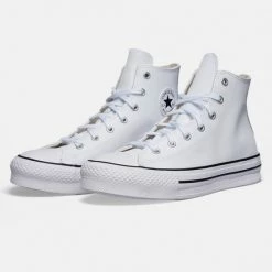 Φτηνός ⌛ Μποτάκια Converse Chuck Taylor All Star Eva Lift Leather WHITE/NATURAL IVORY/BLACK 😍 -Παιδικά Παπούτσια Εκπτώσεις converse chuck taylor all star eva lift leather 2