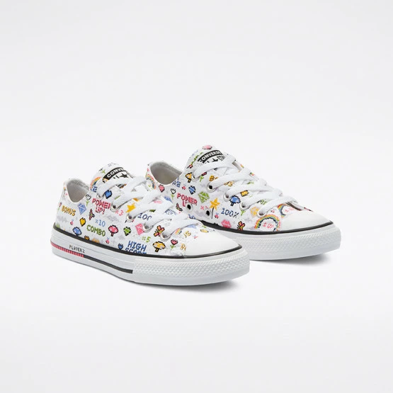 Συμφωνίες ✔️ Casual | Lifestyle 👟 Sneakers Converse Chuck Taylor All Star Gamer Παιδικά Παπούτσια WHITE/BLACK/BOLD PINK 🔔 3 Συμφωνίες ✔️ Casual | Lifestyle 👟 Sneakers Converse Chuck Taylor All Star Gamer Παιδικά Παπούτσια WHITE/BLACK/BOLD PINK 🔔 - Image 3