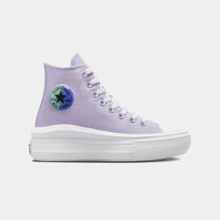 Φτηνός 🔥 Μποτάκια Converse Chuck Taylor All Star Move Παιδικά Μποτάκια MOONSTONE VIOLET/ROYAL PULSE 🎁
