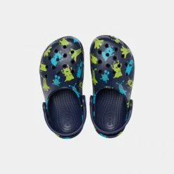 Πολύ καλή προσφορά 😀 Σανδάλια | Πέδιλα Crocs Classic Monster Print Παιδικά Σανδάλια NAVY ⌛ -Παιδικά Παπούτσια Εκπτώσεις crocs classic monster print clog t 2
