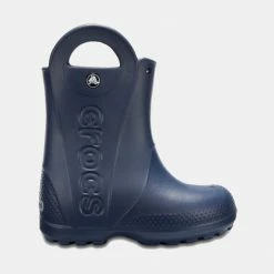 Τοπ 10 😉 Μποτάκια Crocs Handle It Rain Παιδικές Μπότες NAVY 😍
