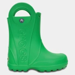 ΧΟΝΔΡΙΚΟ ΕΜΠΟΡΙΟ 💯 Μποτάκια Crocs Handle It Rain Παιδικές Μπότες Grass Green 👍