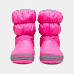 Best Pirce 🎁 Μποτάκια Crocs Winter Puff Παιδικές Μπότες Electric Pink/Light Grey 😀 -Παιδικά Παπούτσια Εκπτώσεις crocs winter puff boot kids 5