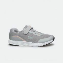 Τοπ 10 ✨ Τρέξιμο | Running Fila Memory Shelly Velcro Παιδικά Παπούτσια LEAD GREY CORAL PINK 🧨