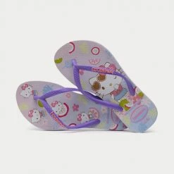 Κουπόνι 🎁 Σαγιονάρες και Slides Havaianas Slim Hello Kitty Παιδικές Σαγιονάρες QUIET LILAC 🎁 -Παιδικά Παπούτσια Εκπτώσεις havaianas kids slim hello kitty 3