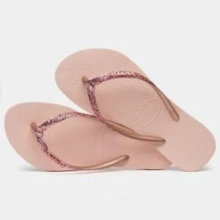 ΧΟΝΔΡΙΚΟ ΕΜΠΟΡΙΟ ⭐ Σαγιονάρες και Slides Havaianas Slim Glitter IΙ Παιδικές Σαγιονάρες BALLET ROSE/ GOLDEN BLUSH 💯 -Παιδικά Παπούτσια Εκπτώσεις havaianas slim glitter ii 2