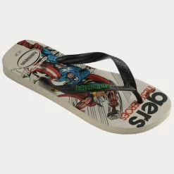 Εκπτωση ✨ Σαγιονάρες και Slides Havaianas Marvel Classics Avengers Παιδικές Σαγιονάρες BEIGE 😍 -Παιδικά Παπούτσια Εκπτώσεις havaianas top marvel classics 2