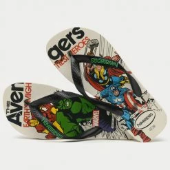 Εκπτωση ✨ Σαγιονάρες και Slides Havaianas Marvel Classics Avengers Παιδικές Σαγιονάρες BEIGE 😍 -Παιδικά Παπούτσια Εκπτώσεις havaianas top marvel classics 3