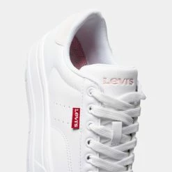 Ολοκαίνουργιο 🤩 Casual | Lifestyle 👟 Sneakers Levi's Tampa WHITE PINK 🌟 -Παιδικά Παπούτσια Εκπτώσεις levi s tampa 4