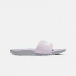 Ολοκαίνουργιο 🔥 Slides Nike Kawa Παιδικές Slides ICED LILAC/WHITE-PARTICLE GREY 😀 -Παιδικά Παπούτσια Εκπτώσεις nike kawa slide gs ps 2