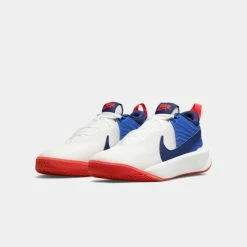 Φτηνός 🛒 Μποτάκια Nike Team Hustle D 10 Παιδικά Παπούτσια για Μπάσκετ SUMMIT WHITE/MIDNIGHT NAVY-GAME ROYAL 😍 -Παιδικά Παπούτσια Εκπτώσεις nike team hustle d 10 gs 9