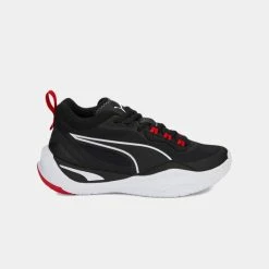 Ολοκαίνουργιο 😍 Μπάσκετ Puma Playmaker Παιδικά Παπούτσια Jet Black-Jet Black-Puma White-High Risk Red 🎁
