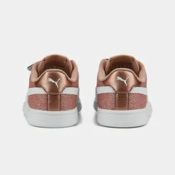 Πολύ καλή προσφορά 😀 Casual | Lifestyle 👟 Sneakers Puma Smash V2 Παιδικά Παπούτσια Rose Gold-Puma White 🛒 -Παιδικά Παπούτσια Εκπτώσεις puma smash v2 glitz glam v ps 11