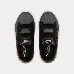 Το φθηνότερο 🌟 Casual | Lifestyle 👟 Sneakers Puma Smash V2 Παιδικά Παπούτσια Puma Black-Almond Blossom 👍 -Παιδικά Παπούτσια Εκπτώσεις puma smash v2 glitz glam v ps 3