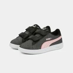 Το φθηνότερο 🌟 Casual | Lifestyle 👟 Sneakers Puma Smash V2 Παιδικά Παπούτσια Puma Black-Almond Blossom 👍 -Παιδικά Παπούτσια Εκπτώσεις puma smash v2 glitz glam v ps 4