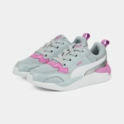 Εξοδος 👍 Casual | Lifestyle 👟 Sneakers Puma X-Ray 2 Square Παιδικά Παπούτσια Platinum Gray-Puma White-Mauve Pop-Puma Silver ✔️ -Παιδικά Παπούτσια Εκπτώσεις puma x ray 2 square ac ps 10