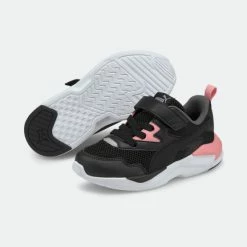 Προώθηση ✔️ Casual | Lifestyle 👟 Sneakers Puma X-Ray Lite Παιδικά Παπούτσια Black-Black-Peony-Silver-Dark Shadow ✨ -Παιδικά Παπούτσια Εκπτώσεις puma x ray lite ac ps 5