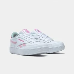 Προϋπολογισμός 🔥 Casual | Lifestyle 👟 Sneakers Reebok Classics Club C Double Παιδικά Παπούτσια FTWWHT/PROPNK/SEAGRY 🧨 -Παιδικά Παπούτσια Εκπτώσεις reebok classics club c double 3