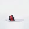 Προϋπολογισμός 💯 Slides Tommy 👖 Jeans Flag Print Παιδικά Pool Slides WHITE 👏