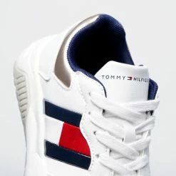 Εκπτωση 🔔 Casual | Lifestyle 👟 Sneakers Tommy 👖 Jeans Low Cut Lace-Up Παιδικά Παπούτσια WHITE/SILVER 🥰 -Παιδικά Παπούτσια Εκπτώσεις tommy jeans low cut lace up sneaker 10