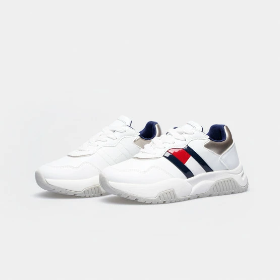 Φτηνός 🔔 Casual | Lifestyle 👟 Sneakers Tommy 👖 Jeans Low Cut Lace-Up Παιδικά Παπούτσια WHITE/SILVER 🔔 3 Φτηνός 🔔 Casual | Lifestyle 👟 Sneakers Tommy 👖 Jeans Low Cut Lace-Up Παιδικά Παπούτσια WHITE/SILVER 🔔 - Image 3