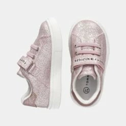 Προώθηση 🛒 Casual | Lifestyle 👟 Sneakers Tommy 👖 Jeans Low Cut Παιδικά Παπούτσια PINK 👍 -Παιδικά Παπούτσια Εκπτώσεις tommy jeans low cut lace up velcro sneaker 3