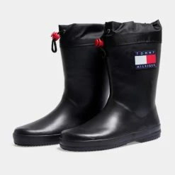 Προώθηση 🎉 Μποτάκια Tommy 👖 Jeans Rain Παιδικές Μπότες BLACK 🔥 -Παιδικά Παπούτσια Εκπτώσεις tommy jeans rain boot 2