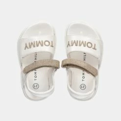 Αγορά 🌟 Σανδάλια | Πέδιλα Tommy 👖 Jeans Velcro Βρεφικά Σανδάλια WHITE/PLATINUM 🥰 -Παιδικά Παπούτσια Εκπτώσεις tommy jeans velcro sandal 2