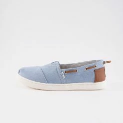 Φτηνός 🎁 Παιδικές Εσπαντρίγιες TOMS Navy Denim Kids' Espadrilles NVY 👏