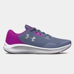 Καλύτερη πώληση 🎁 Τρέξιμο | Running Under Armour Charged Pursuit 3 Παιδικά Παπούτσια για Τρέξιμο Aurora Purple/Strobe/Metallic Silver 🔥