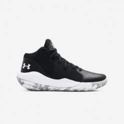 Φτηνός 🌟 Μπάσκετ Under Armour Jet '21 Παιδικά Παπούτσια για Μπάσκετ Black / White / White 👍