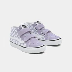ΧΟΝΔΡΙΚΟ ΕΜΠΟΡΙΟ ❤️ Μποτάκια Vans Sk8-Mid Reissue Velcro Παιδικά Παπούτσια (CHECKERBRD)LNG 💯 -Παιδικά Παπούτσια Εκπτώσεις vans uy sk8 mid reissue v mdprp 3