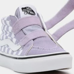 ΧΟΝΔΡΙΚΟ ΕΜΠΟΡΙΟ ❤️ Μποτάκια Vans Sk8-Mid Reissue Velcro Παιδικά Παπούτσια (CHECKERBRD)LNG 💯 -Παιδικά Παπούτσια Εκπτώσεις vans uy sk8 mid reissue v mdprp 5